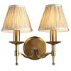Image de Stanford antique laiton jumeau mur avec des nuances beige - Interiors 1900 63654