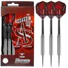 Image de Harrows Assassin Fléchettes en tungstène Pointe en acier Argent 32g