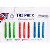 Image de Harrows TRI Pack SHAFTS Medium (Pack 9 SHAFTS SUPERGRIP Couleurs)