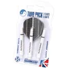 Image de Twin Packs Harrows (3 Shafts SUPERGRIP+3 Ailettes SUPERGRIP) BLANC