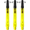Image de Harrows Thor-Sports Technology Carbon 360 Shafts, Rotating Carbon Top de fléchettes (medium, jaune)