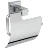 Image de Ideal Standard IOM Porte Papier Toilette Mural Dérouleur Papier WC avec Couvercle Accessoire WC Salle de Bain Chrome E2191AA