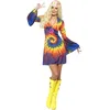 Image de Smiffys Costume yéyé coloré des années 60, avec robe Halloween