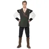 Image de Smiffys Costume Robin des bois, vert, avec pantalon, chemise, ceinture avec porte flèches et surbottes Halloween