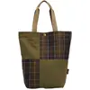 Image de Tote Bag Transport Patchwork Barbour Vert kaki taille unique