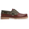 Image de Barbour pour homme. MFO0795 Bateau de pont Nautic en cuir marron, vert (43), Plat, Lacets, Casuel
