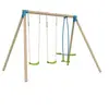 Image de Portique TP Toys Ceyreste Barbiche 2 balançoires + vis-à-vis L.303 x l.204 x H.224 cm