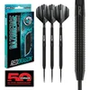 Image de RED DRAGON Razor Edge Black 24g Fléchettes en tungstène avec ailettes et tiges