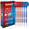 Image de RED DRAGON 20g Rouge vs Bleu - Lot de 6 fléchettes Pro Steel avec Pointes, tiges et ailettes