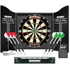 Image de WINMAU Professional Darts Set Comprend Un Jeu de fléchettes Diamond Plus Bristle - Armoire Noire de Haute qualité - Ensemble de 2 fléchettes - Ligne Officielle oche