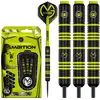 Image de WINMAU Michael Van Gerwen MvG Ambition Jeu de fléchettes Steeltip en Laiton 22g avec Mega Standard Vols et Nylon Arbres (Tiges)