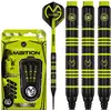 Image de WINMAU Michael Van Gerwen MvG Ambition Jeu de fléchettes Softip en Laiton 20g avec Mega Standard Vols et Nylon Arbres (Tiges)