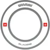 Image de Winmau Pro Line 1.0 Ceinture de protection murale pour cible de fléchettes - Gris & Blanc - Protecteur de mur durable pour cibles de fléchettes - Accessoires professionnels de fléchettes