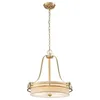 Image de Elstead Quoizel Gotham Plafonnier Suspension Cylindrique Laiton Brossé