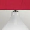Image de Elstead Lampe de table en tissu Isla nickel poli/rouge