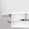 Image de HINKLEY Suspension Graham Duo Mount 3 lampes à Ø 40,6cm nickel poli