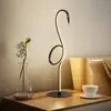Image de Elstead Lampe de table LED Flamingo, noir, métal, hauteur 50 cm
