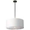 Image de Elstead Balance Plafonnier cylindrique en nickel poli Noir