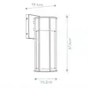 Image de KICHLER Suspension d'extérieur Camillo, noir, aluminium, verre, E27