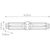 Image de HINKLEY Applique murale pour salle de bain Masthead, laiton, à 2 lampes, hauteur 61 cm