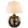 Image de Elstead Ottoman Lampe de table avec abat-jour rond conique, bronze métallique, abat-jour ivoire