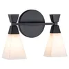 Image de Elstead Bowtie Applique de Salle de Bain 2 Lumières, Noir Mat IP44