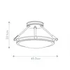 Image de HINKLEY Plafonnier Collier, noir, Ø 41,7 cm, acier, verre, E14