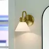 Image de KICHLER Applique murale Farum 1, couleur bronze, acier, verre, G9