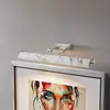 Image de Elstead Applique murale Winchfield, largeur 70 cm, blanc marbré/nickelé
