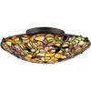 Image de QUOIZEL Plafonnier original Kami style Tiffany