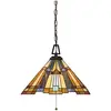 Image de QUOIZEL Suspension Inglenook, style Tiffany, par chaîne