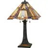 Image de QUOIZEL Jolie lampe à poser Inglenook style Tiffany