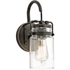 Image de Applique Brinley 1x100W - bronze foncé - Boutica-Design - klbrinley1