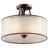 Image de Kichler Plafonnier Lacey 3x100W - Bronze foncé - Boutica-Design - kllaceysfmb