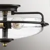 Image de QUOIZEL Plafonnier Griffin bronze/clair, à trois lampes