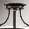 Image de QUOIZEL Plafonnier Griffin, bronze/clair, à 3 lampes