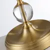 Image de QUOIZEL Lampe de table tissu Jenkins laiton brossé/crème