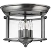 Image de Plafonnier contemporain Gentry acier étain verre 3 lumières E14
