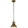 Image de Quoizel QZ/EMERY/P/S WS Emery Mini Plafond en Weathered Laiton