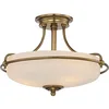 Image de Qz/Griffin/Sfs Ws Griffin 3 Lumière Semi-Affleuré Plafond en Laiton