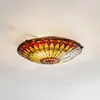 Image de Elstead Plafonnier West End, bronze/multicolore, Ø 42 cm, verre