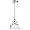 Image de Suspension Baskin, nickel poli, verre