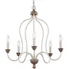 Image de FEISS Lustre Hartsville à 5 lampes en blanc craie