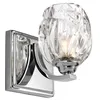 Image de Applique Kalli, IP44, verre et chrome poli, LED