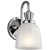 Image de Applique Cora, chrome poli, verre, LED