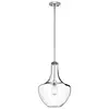 Image de Elstead Everly - Plafonnier dôme moyen à 1 lumière, chrome, E27