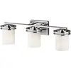 Image de KICHLER Applique LED Hendrik IP44 chromée/verre, 3 lampes