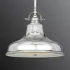 Image de QUOIZEL Suspension Emery 1 lampe argentée Ø 34,3 cm