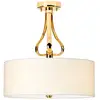 Image de Elstead Plafonnier LED Falmouth blanc/doré