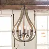 Image de HINKLEY En bois et acier - lustre Middlefield à 5 lampes